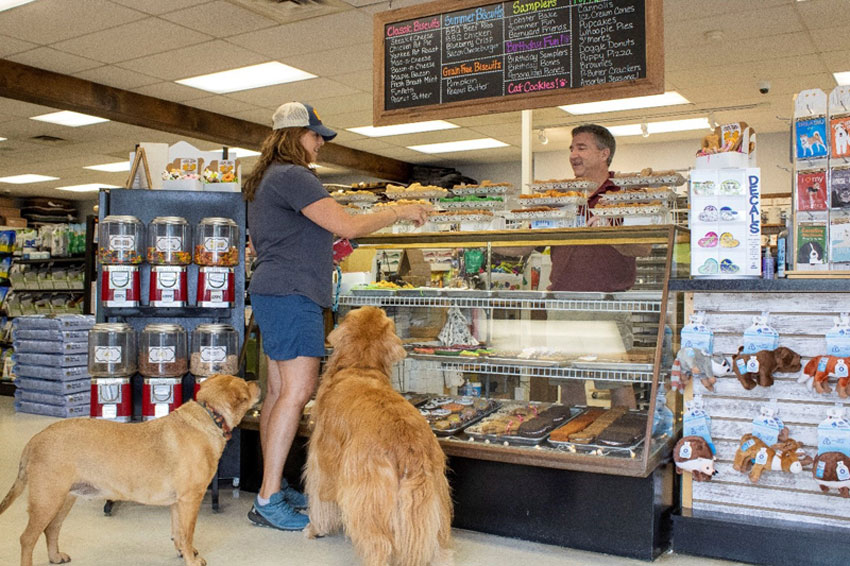 famous on-site Pet Bakery